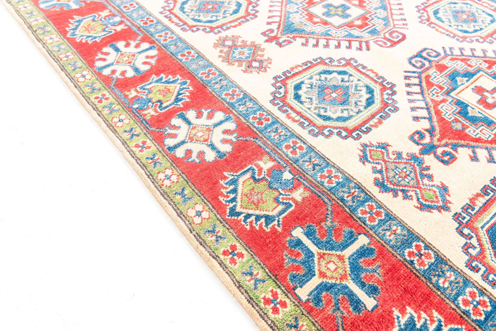4' 9 x 6' 7 Hand Knotted Kazak Rug