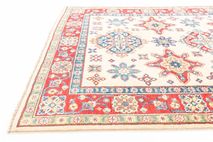 Detail image of 4' 10 x 6' 7 Hand Knotted Kazak Rug
