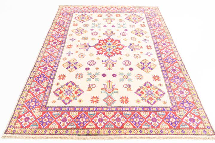 5' x 6' 10 Hand Knotted Kazak Rug