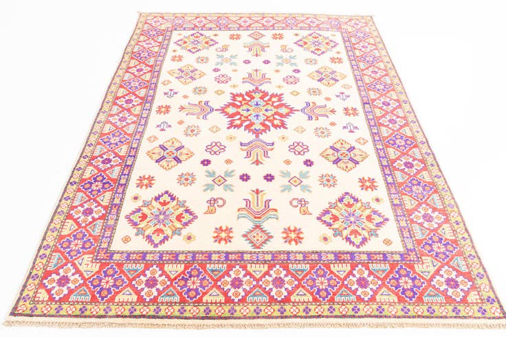 Detail image of 5' x 6' 10 Hand Knotted Kazak Rug