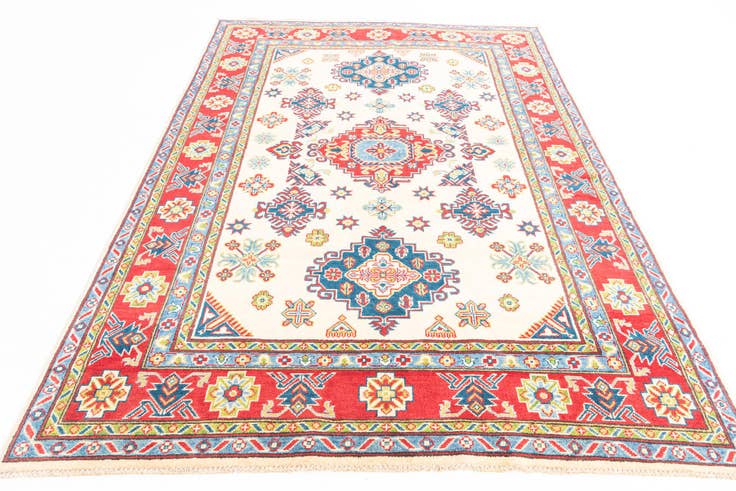 Detail image of 5' 8 x 8' 1 Hand Knotted Kazak Rug