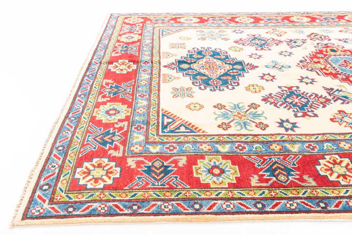 5' 8 x 8' 1 Hand Knotted Kazak Rug