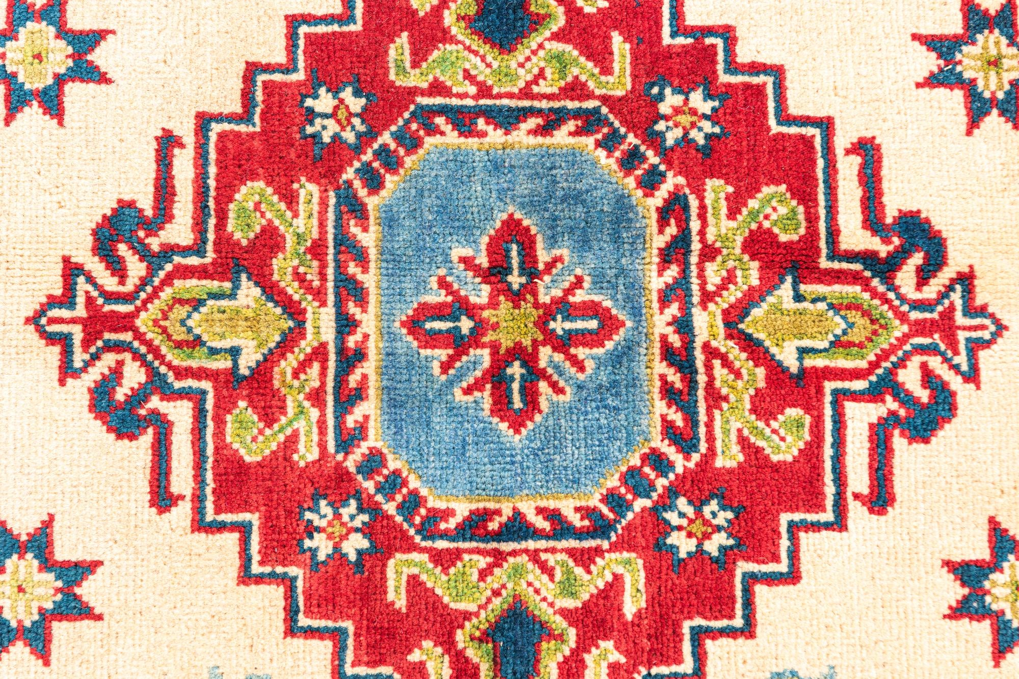 5' 8 x 8' 1 Hand Knotted Kazak Rug