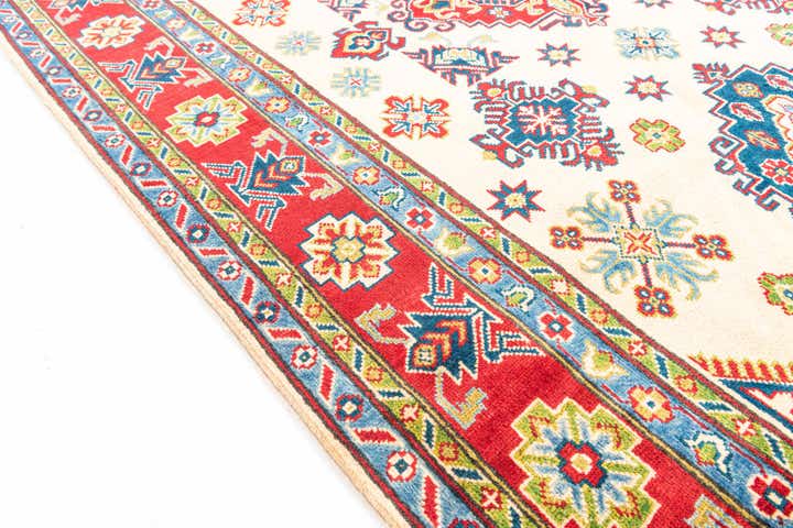 5' 8 x 8' 1 Hand Knotted Kazak Rug