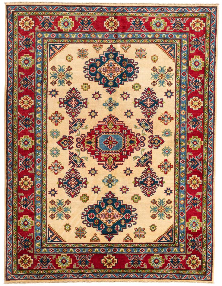 Detail image of 5' 8 x 8' 1 Hand Knotted Kazak Rug