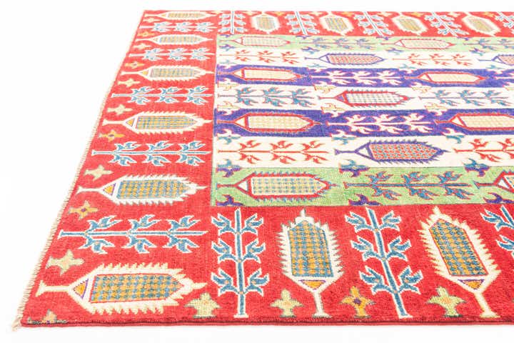 5' 4 x 7' 9 Hand Knotted Kazak Rug