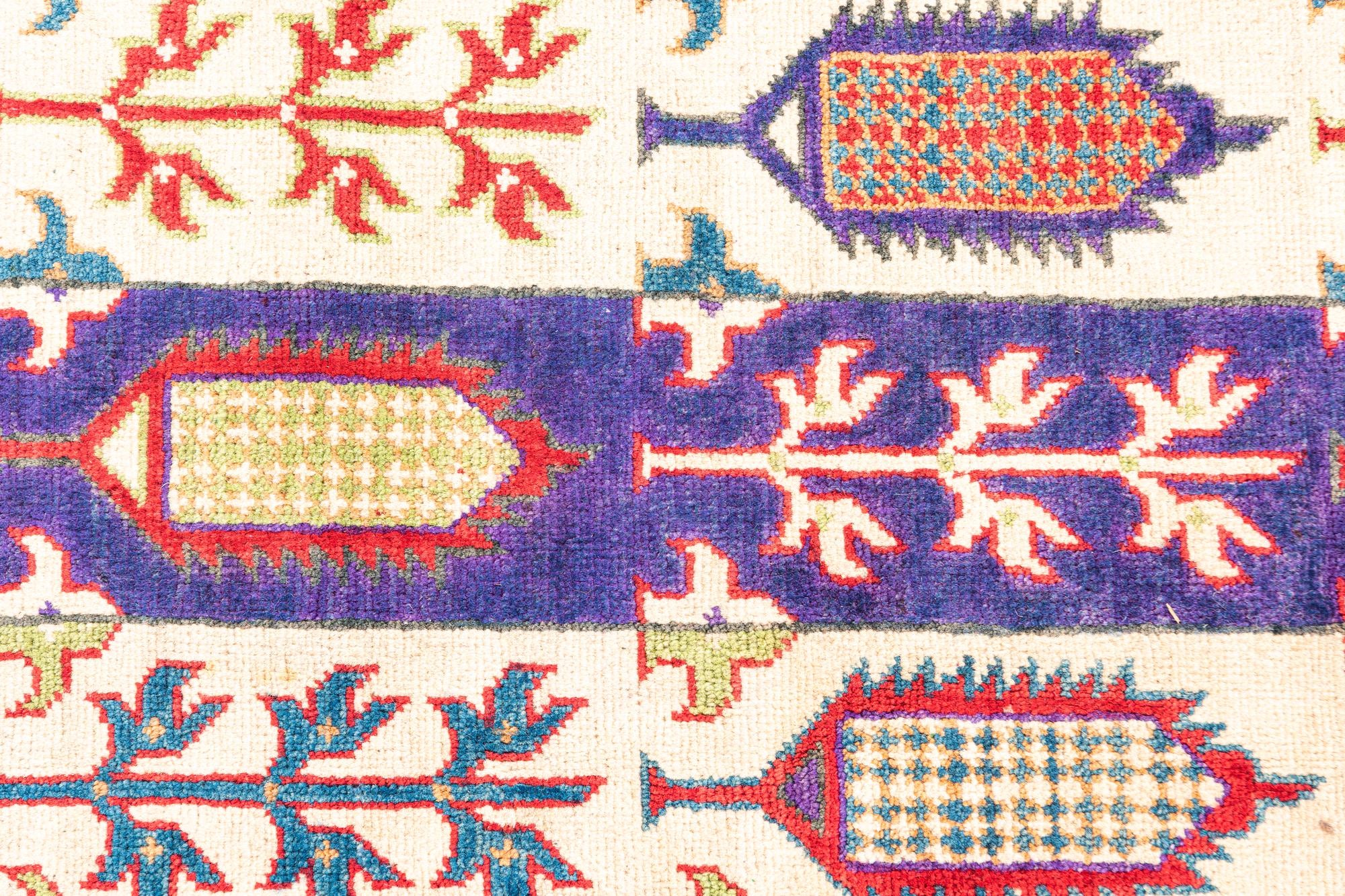 5' 4 x 7' 9 Hand Knotted Kazak Rug