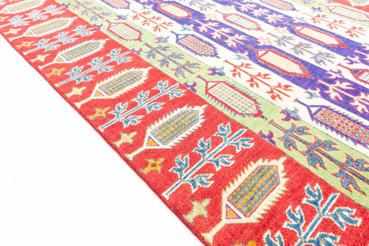 Detail image of 5' 4 x 7' 9 Hand Knotted Kazak Rug