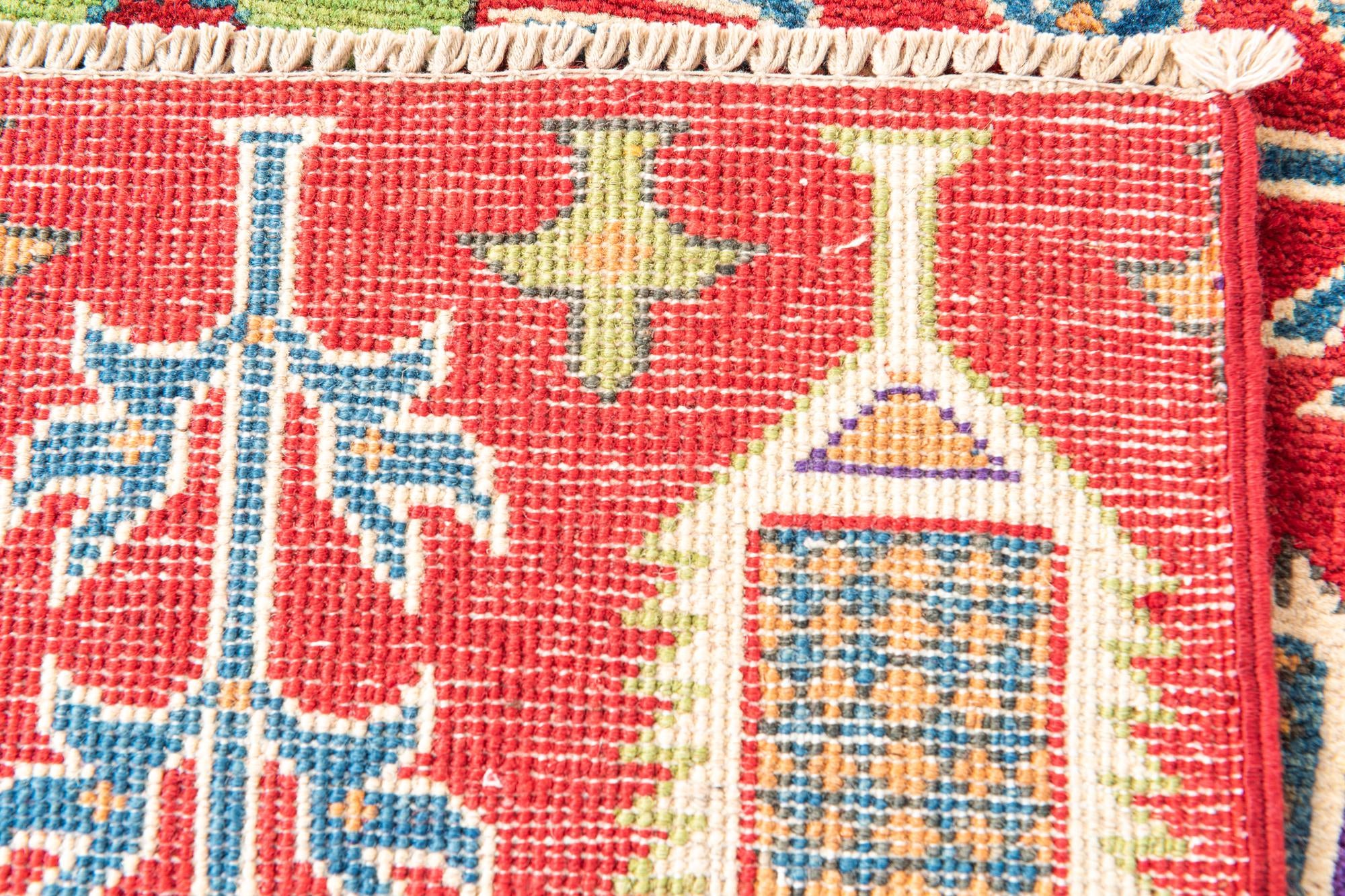5' 4 x 7' 9 Hand Knotted Kazak Rug