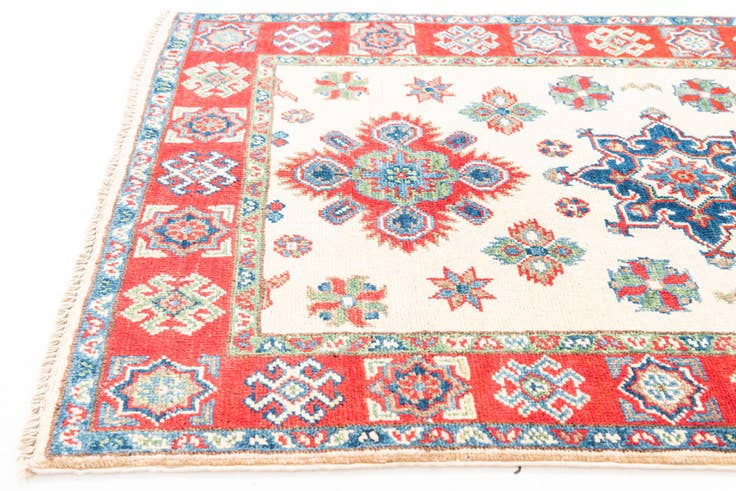 Detail image of 2' 9 x 4' 2 Hand Knotted Kazak Rug