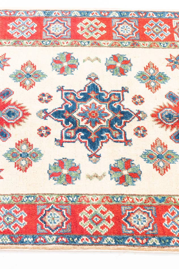 Detail image of 2' 9 x 4' 2 Hand Knotted Kazak Rug