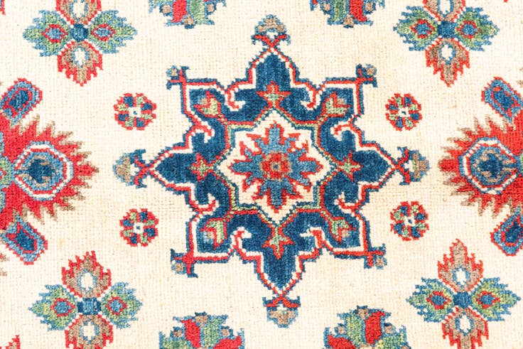 Detail image of 2' 9 x 4' 2 Hand Knotted Kazak Rug