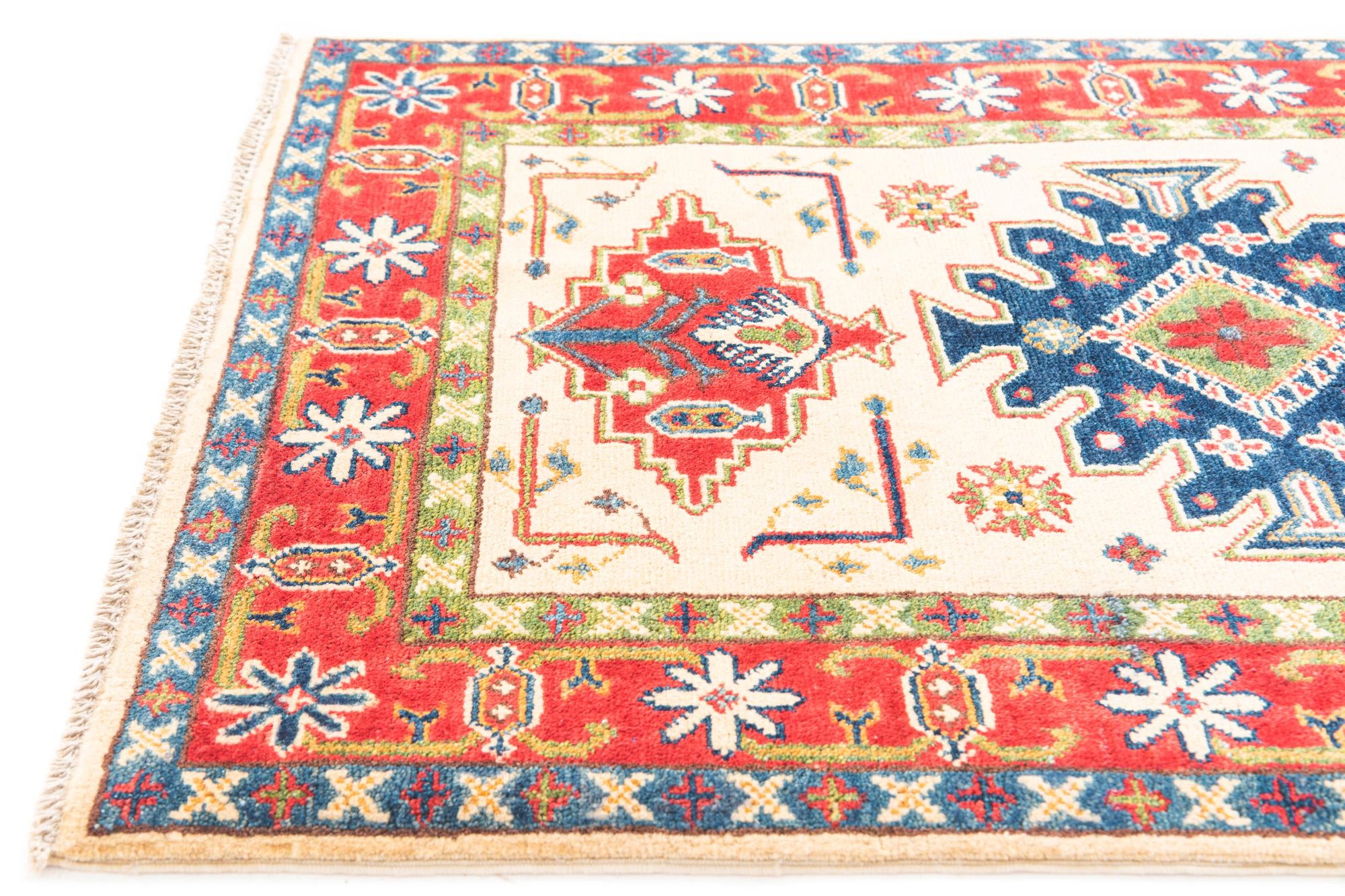 2' 8 x 4' 1 Hand Knotted Kazak Rug