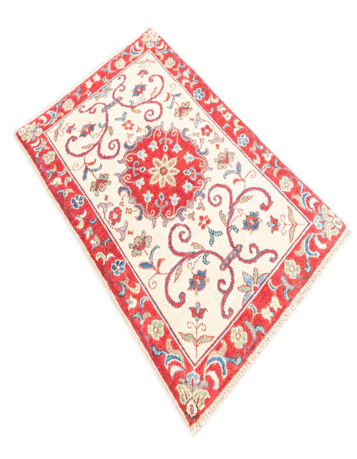 Detail image of 2' 8 x 4'  Hand Knotted Kazak Rug