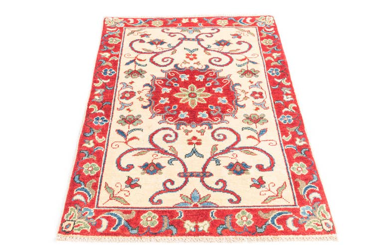 Detail image of 2' 8 x 4' Hand Knotted Kazak Rug