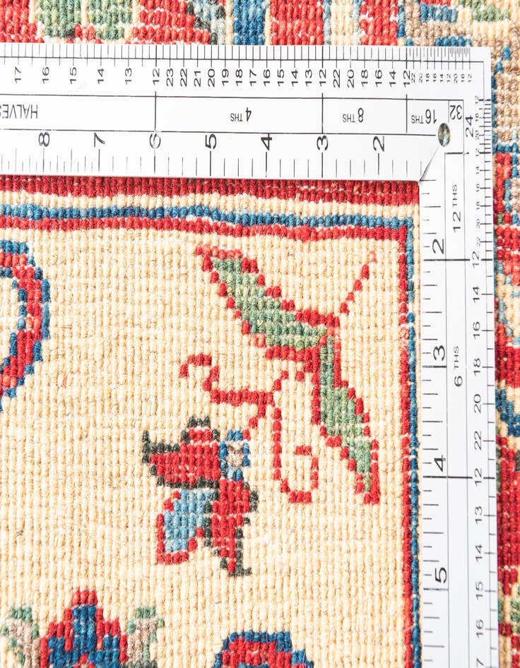 Detail image of 2' 8 x 4'  Hand Knotted Kazak Rug