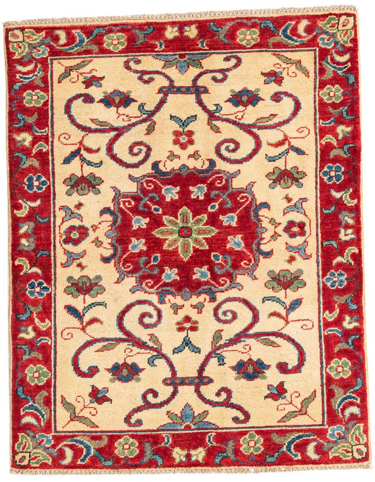 Detail image of 2' 8 x 4' Hand Knotted Kazak Rug