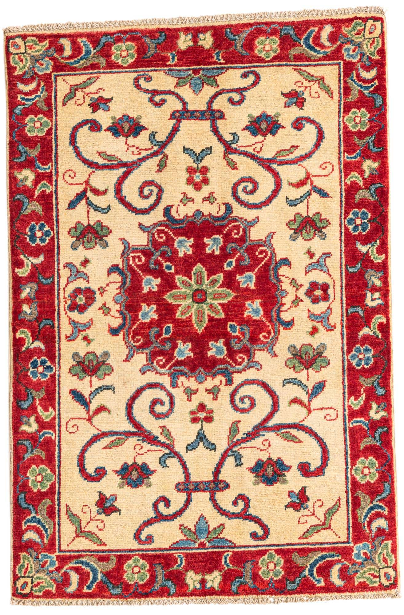 2' 8 x 4' Hand Knotted Kazak Rug