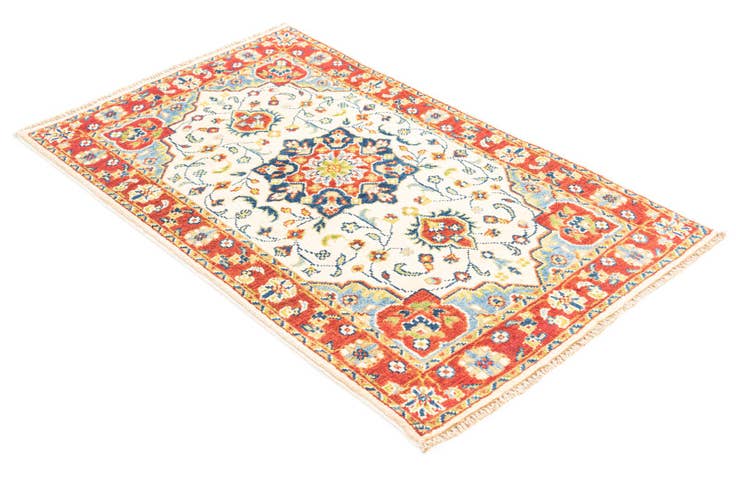 Detail image of 2' 6 x 4' 1 Hand Knotted Kazak Rug