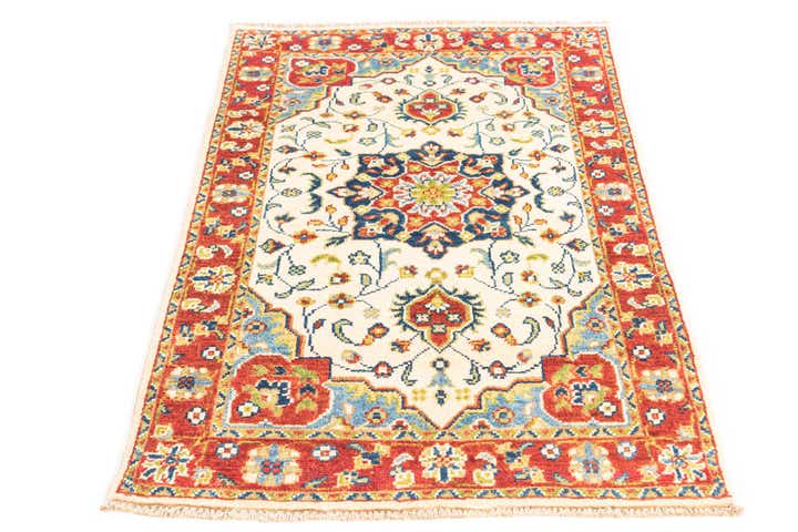 2' 6 x 4' 1 Hand Knotted Kazak Rug