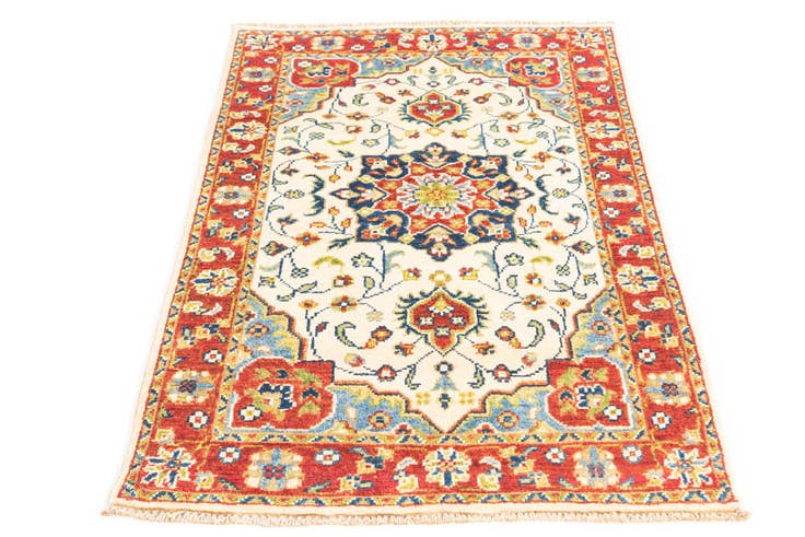 Detail image of 2' 6 x 4' 1 Hand Knotted Kazak Rug
