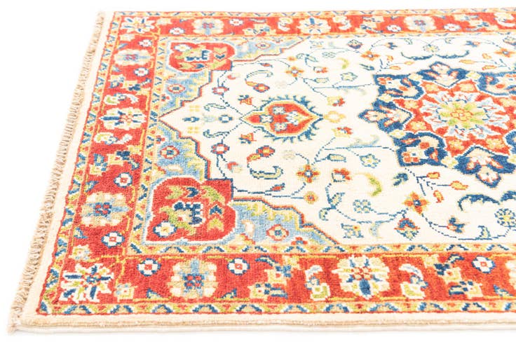 Detail image of 2' 6 x 4' 1 Hand Knotted Kazak Rug