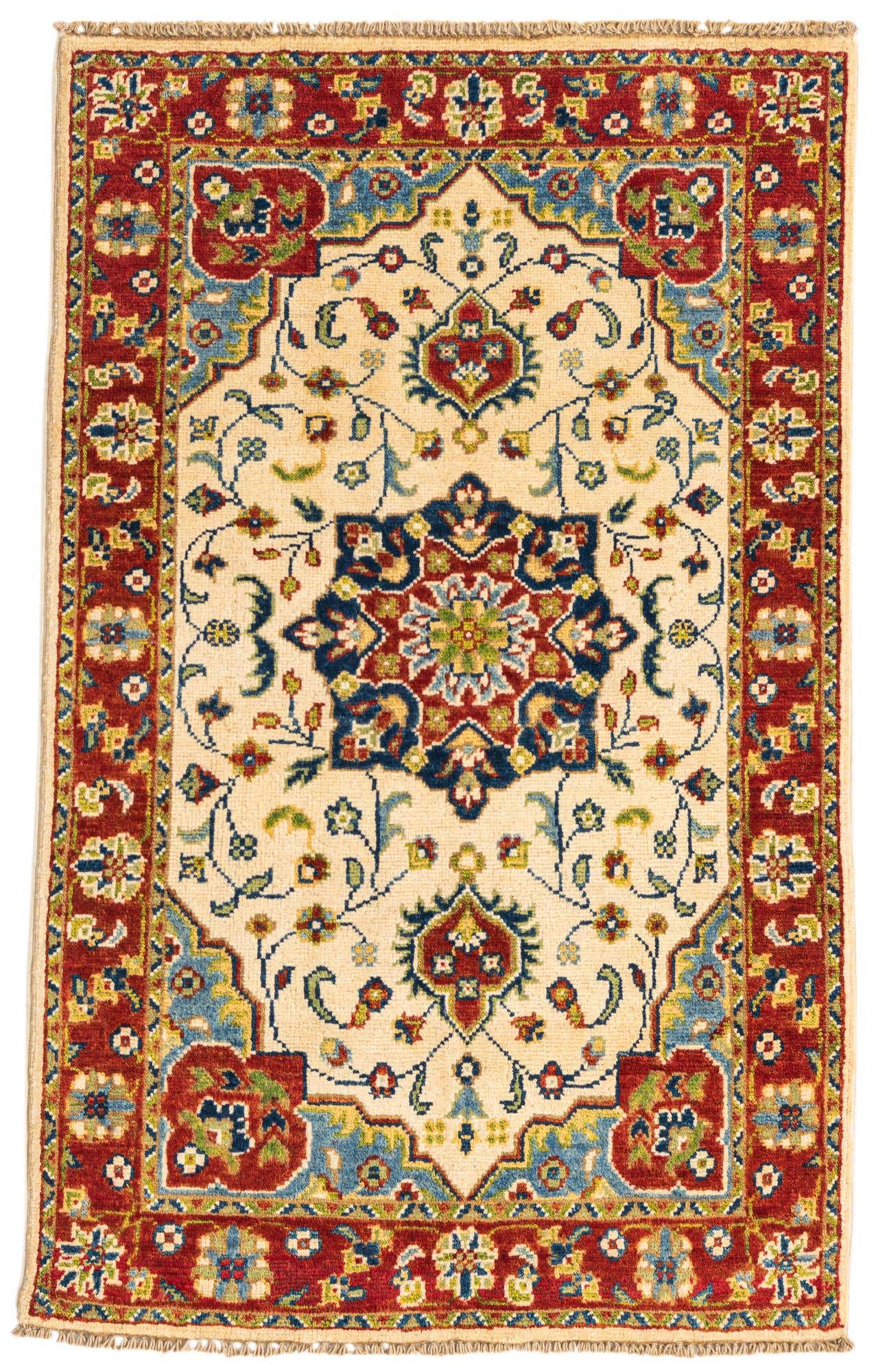 2' 6 x 4' 1 Hand Knotted Kazak Rug