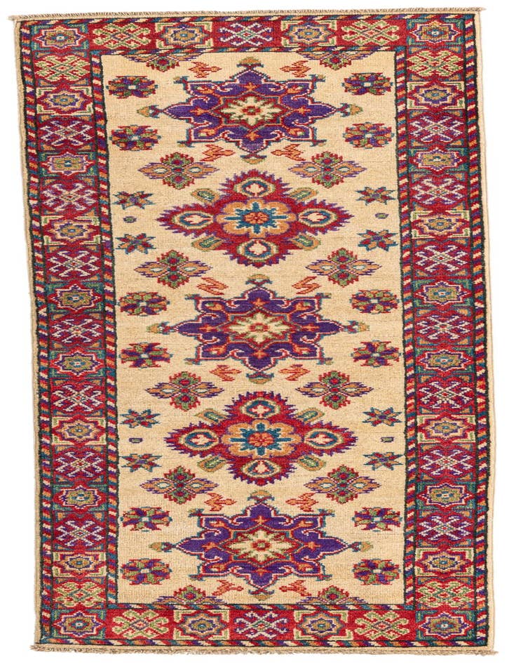 Detail image of 2' 1 x 6' Hand Knotted Kazak Rug