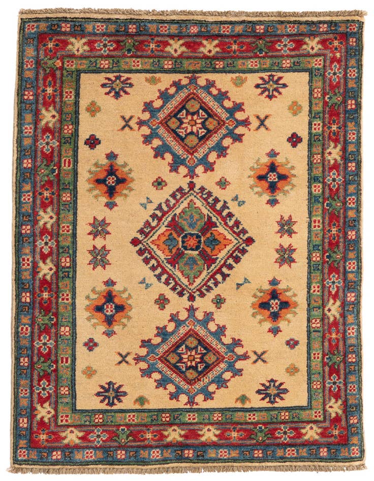 Detail image of 2' 8 x 4' 1 Hand Knotted Kazak Rug