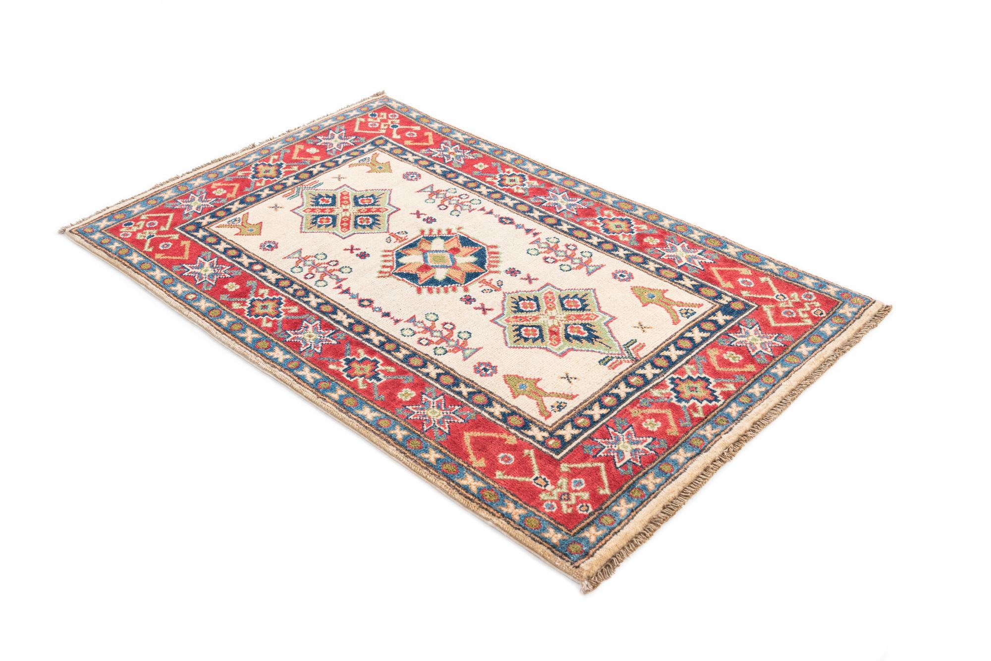 2' 8 x 4' 3 Hand Knotted Kazak Rug