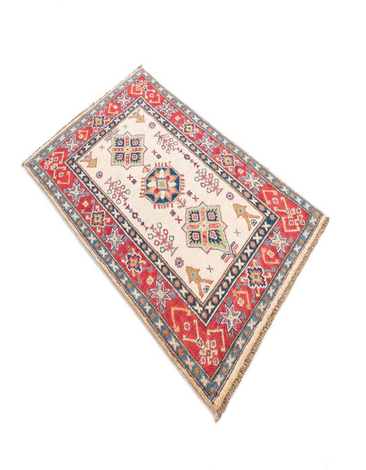 Detail image of 2' 8 x 4' 3  Hand Knotted Kazak Rug