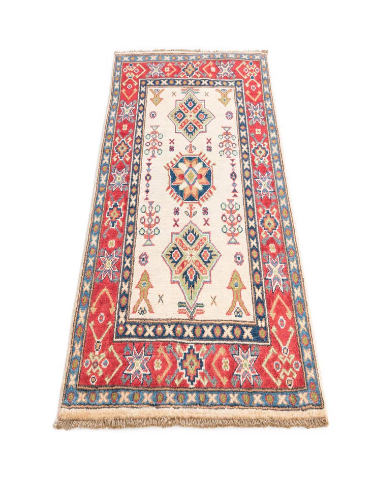 Detail image of 2' 8 x 4' 3  Hand Knotted Kazak Rug