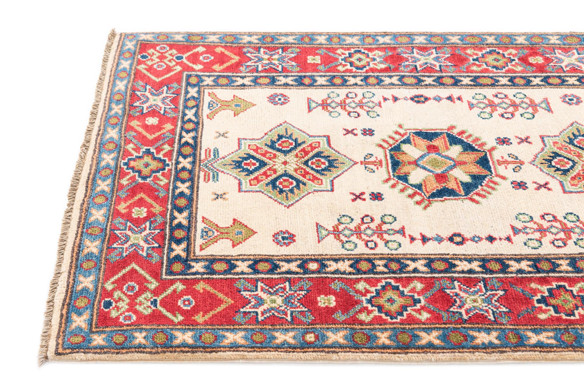 2' 8 x 4' 3 Hand Knotted Kazak Rug