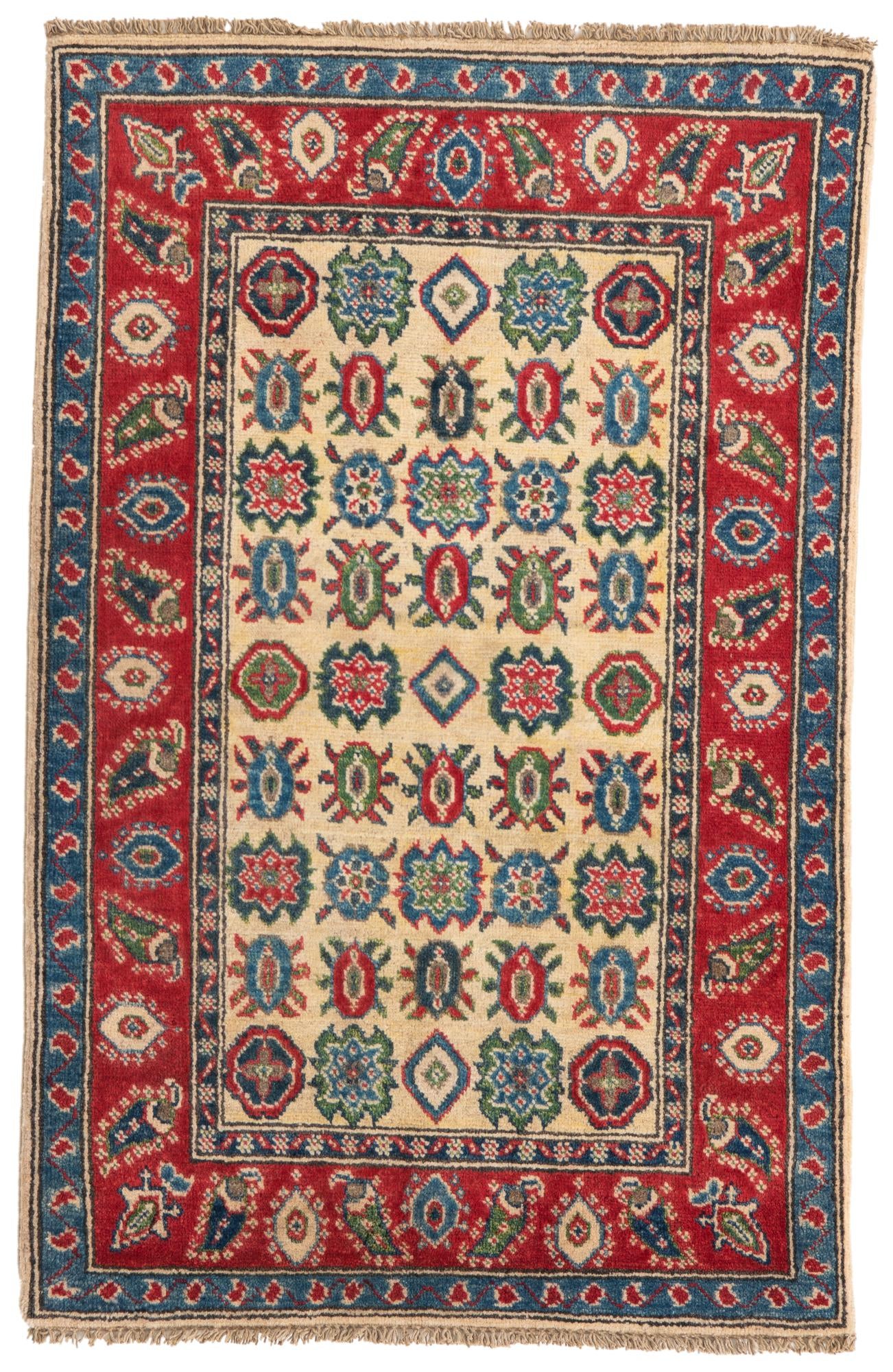 2' 9 x 4' 5 Hand Knotted Kazak Rug