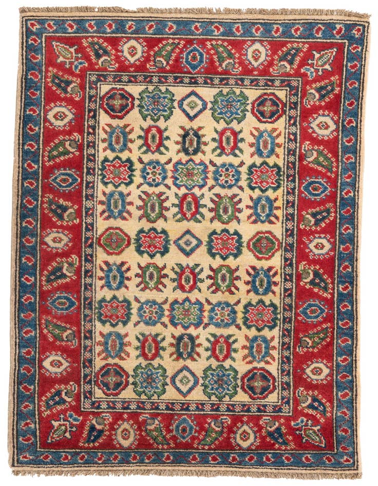 Detail image of 2' 9 x 4' 5 Hand Knotted Kazak Rug