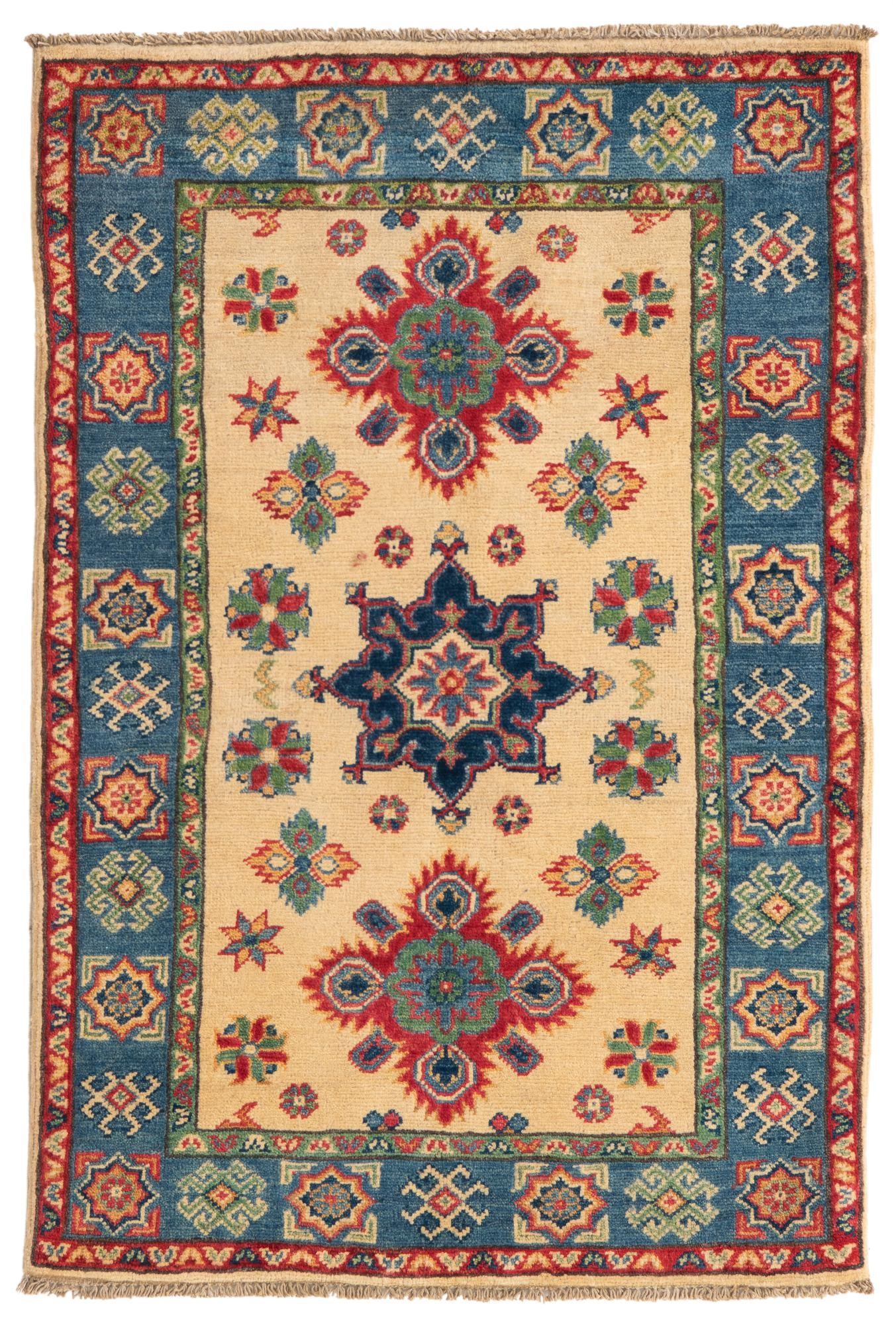 2' 9 x 4' 1 Hand Knotted Kazak Rug