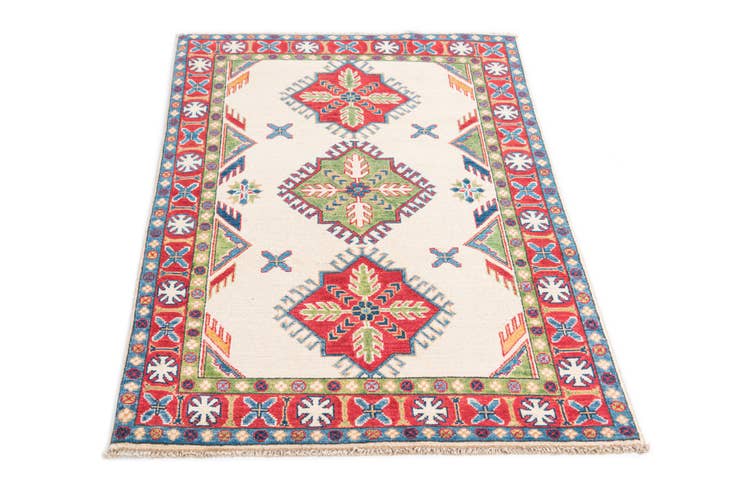 Detail image of 3' 2 x 5' Hand Knotted Kazak Rug