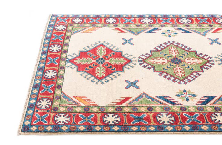 Detail image of 3' 2 x 5' Hand Knotted Kazak Rug