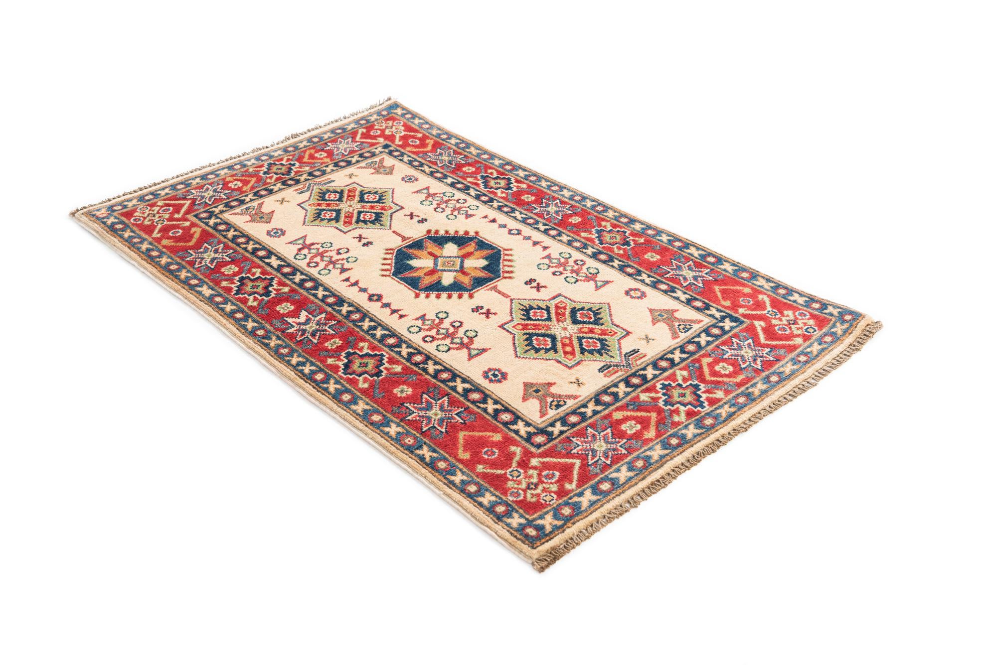 2' 8 x 4' 3 Hand Knotted Kazak Rug
