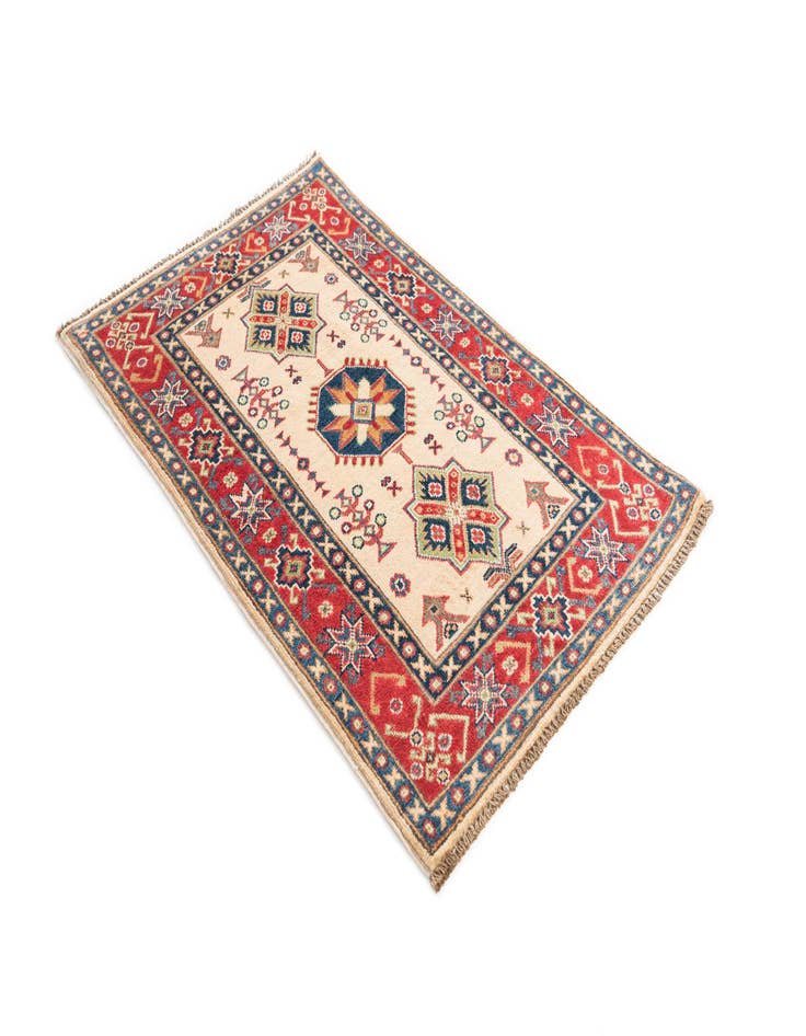 Detail image of 2' 8 x 4' 3  Hand Knotted Kazak Rug