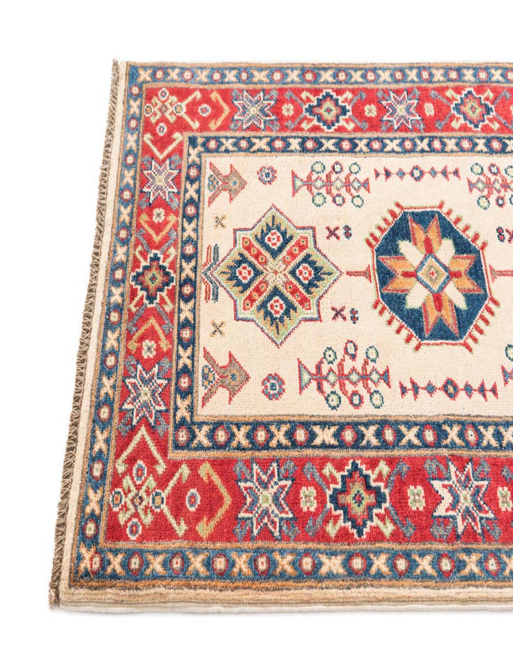 Detail image of 2' 8 x 4' 3  Hand Knotted Kazak Rug
