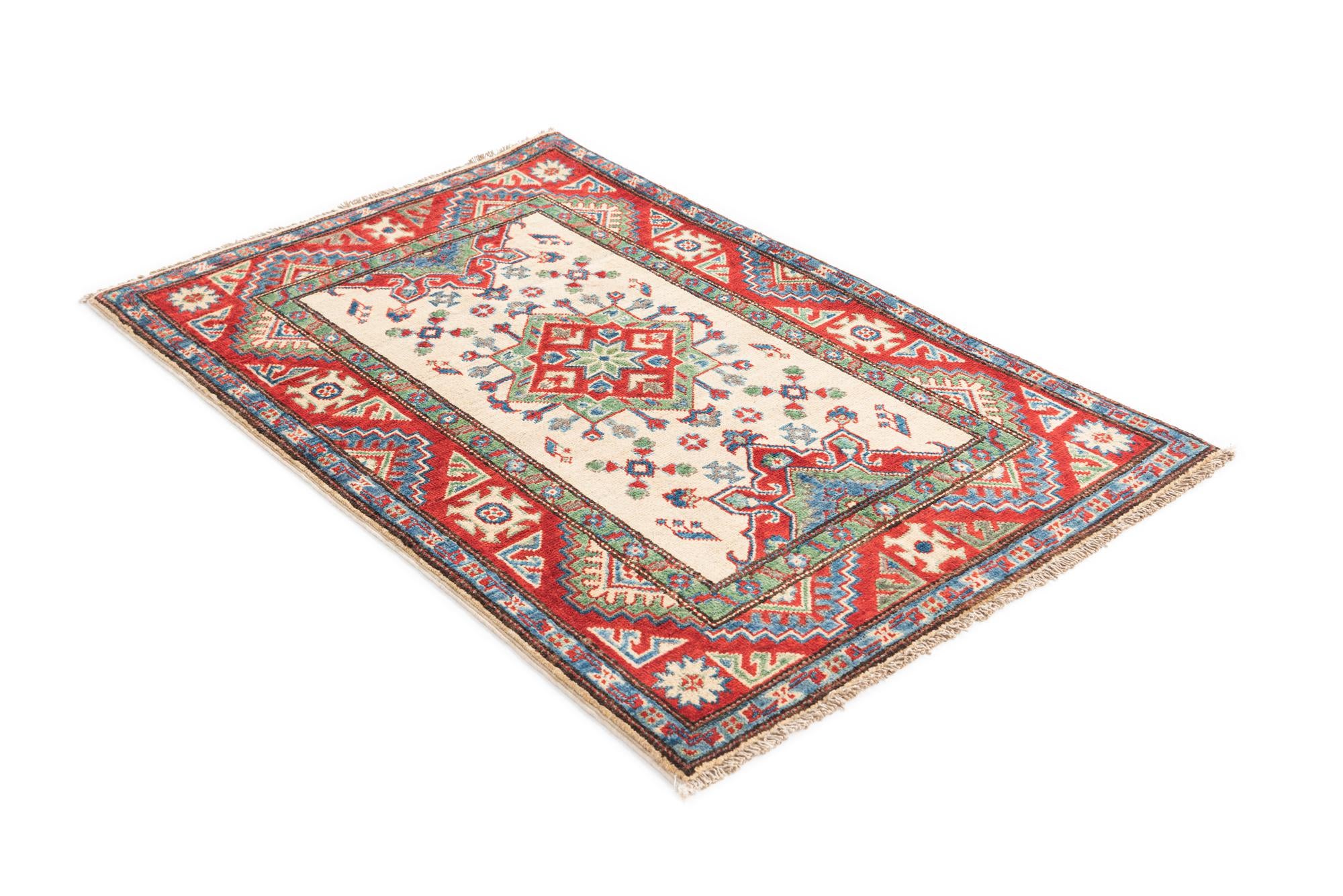 2' 9 x 4' 3 Hand Knotted Kazak Rug