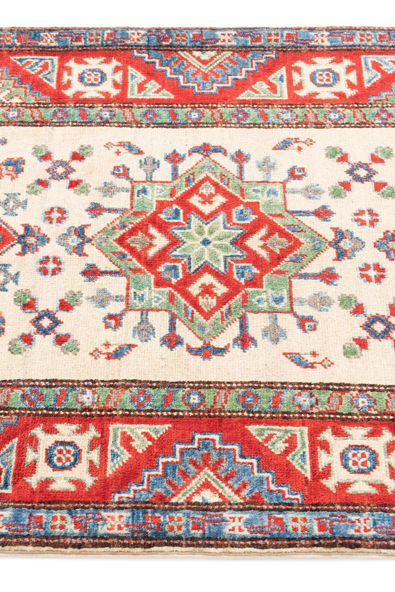 2' 9 x 4' 3 Hand Knotted Kazak Rug