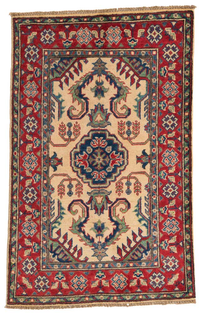 2' 7 x 4' 2 Hand Knotted Kazak Rug
