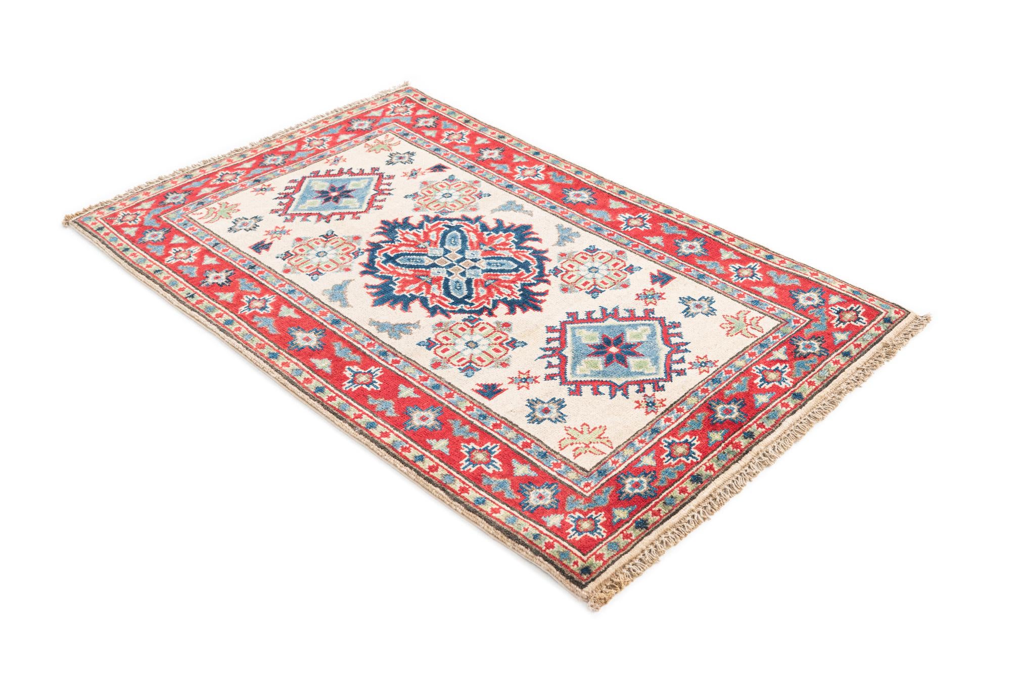 2' 9 x 4' 4 Hand Knotted Kazak Rug