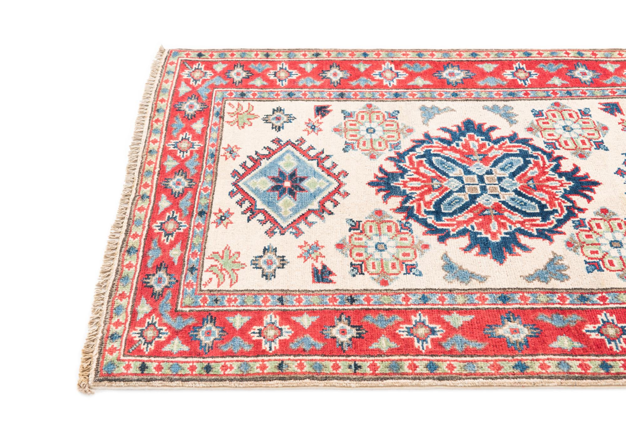 2' 9 x 4' 4 Hand Knotted Kazak Rug