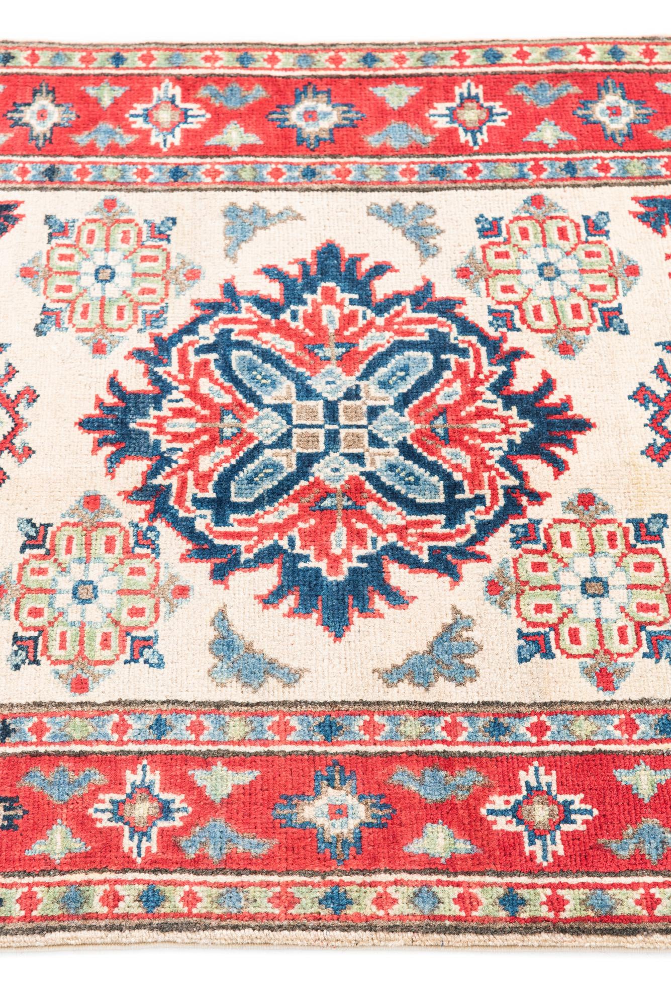 2' 9 x 4' 4 Hand Knotted Kazak Rug