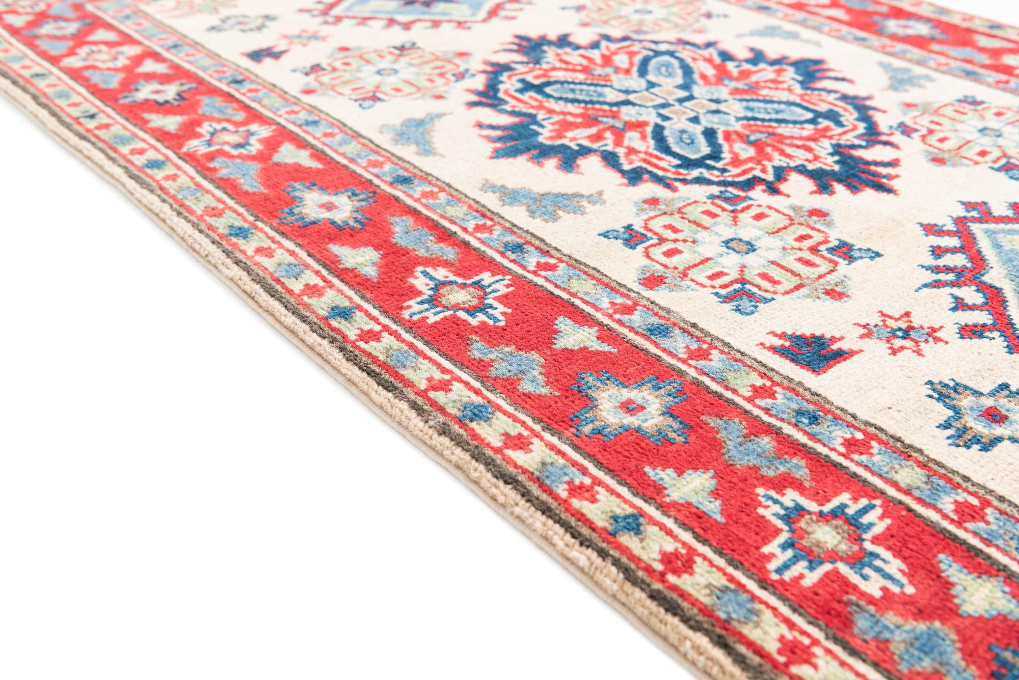 2' 9 x 4' 4 Hand Knotted Kazak Rug