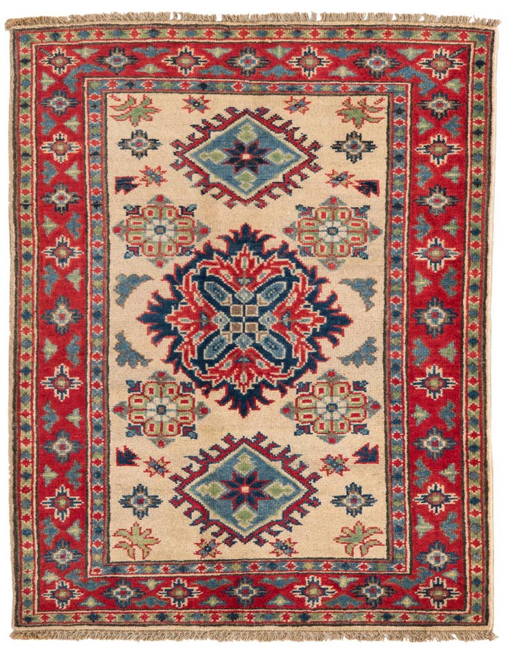 Detail image of 2' 9 x 4' 4 Hand Knotted Kazak Rug