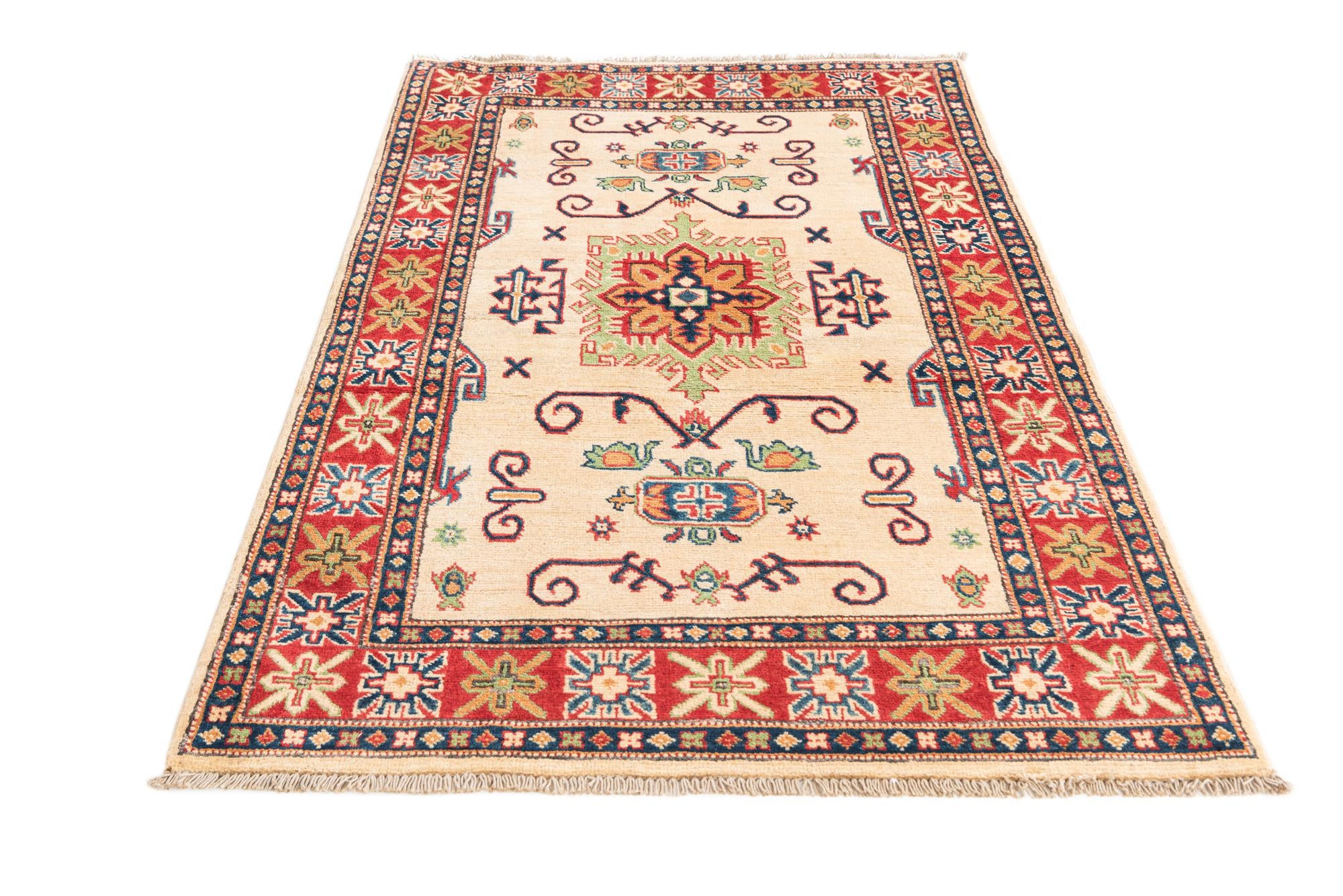 3' 3 x 5' 1 Hand Knotted Kazak Rug